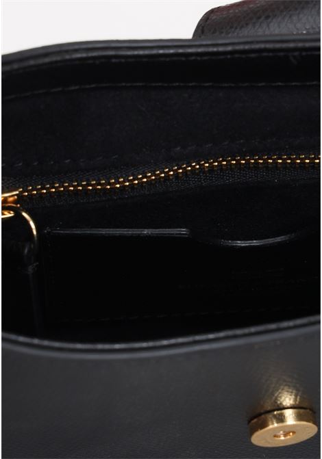 Borsa da donna nera hobo media con logo in metallo ELISABETTA FRANCHI | BS41F41E2110